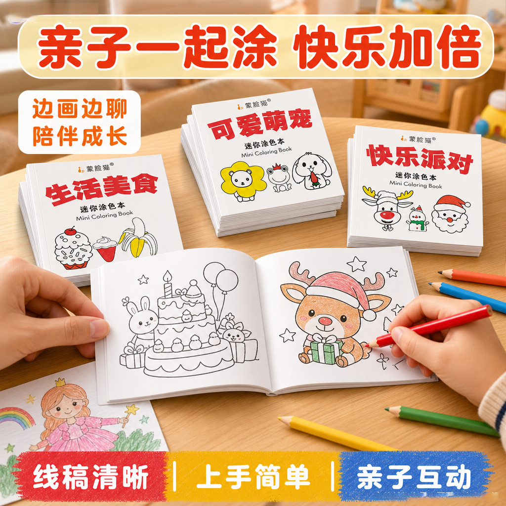 【亲子互动】儿童创意绘画本