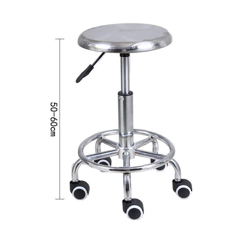 实验室滑轮流水线酒吧升降不锈钢工厂凳子工作椅椅子车间旋转圆铁