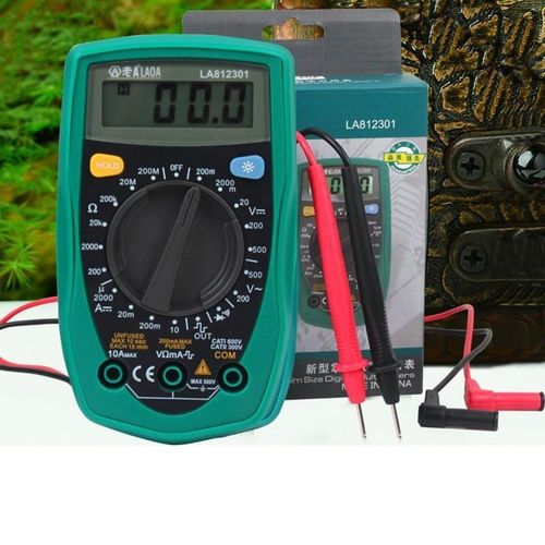 新款经济款掌上数字万用表 数显式背光防烧812301