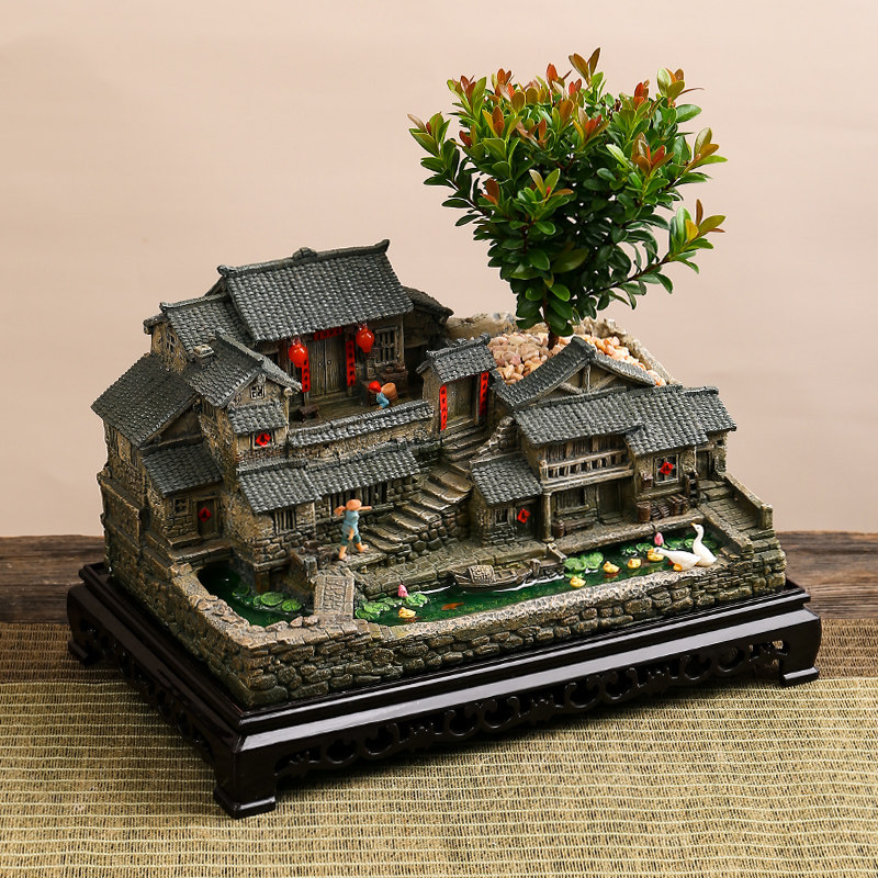中式禅意盆景摆件客厅办公室内书柜博古架装饰品桌面微景观造景,畜牧/养殖物资,畜牧/养殖器械,淘宝优惠券,粉丝福利购,淘宝优惠卷