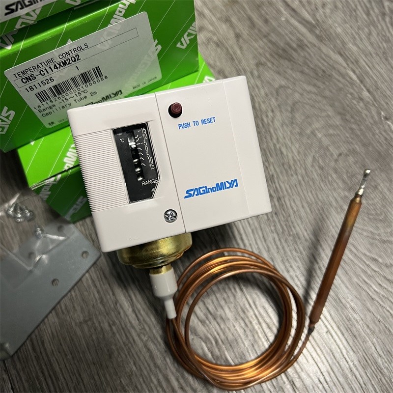 原装saglnomlya鹭宫压力控制器开关CNS-C114XM2Q2 PUSH TO RESET