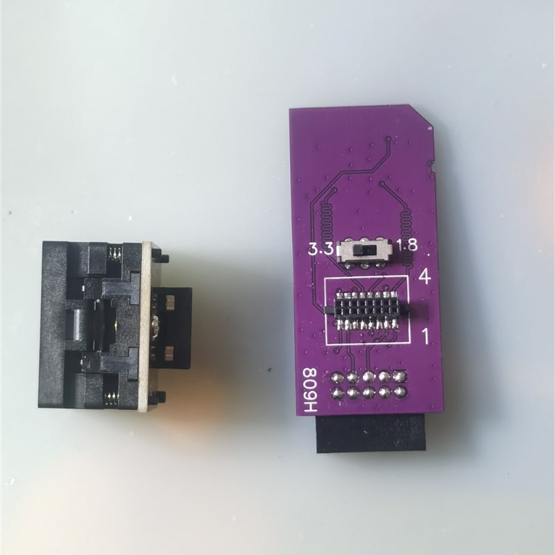 Emmc活结座转接板支持809编程器ISP读写支持读卡器读写