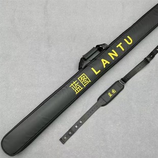 蓝图新款外包台球杆盒外包保护套一体通杆防水杆包双槽耐磨三槽袋