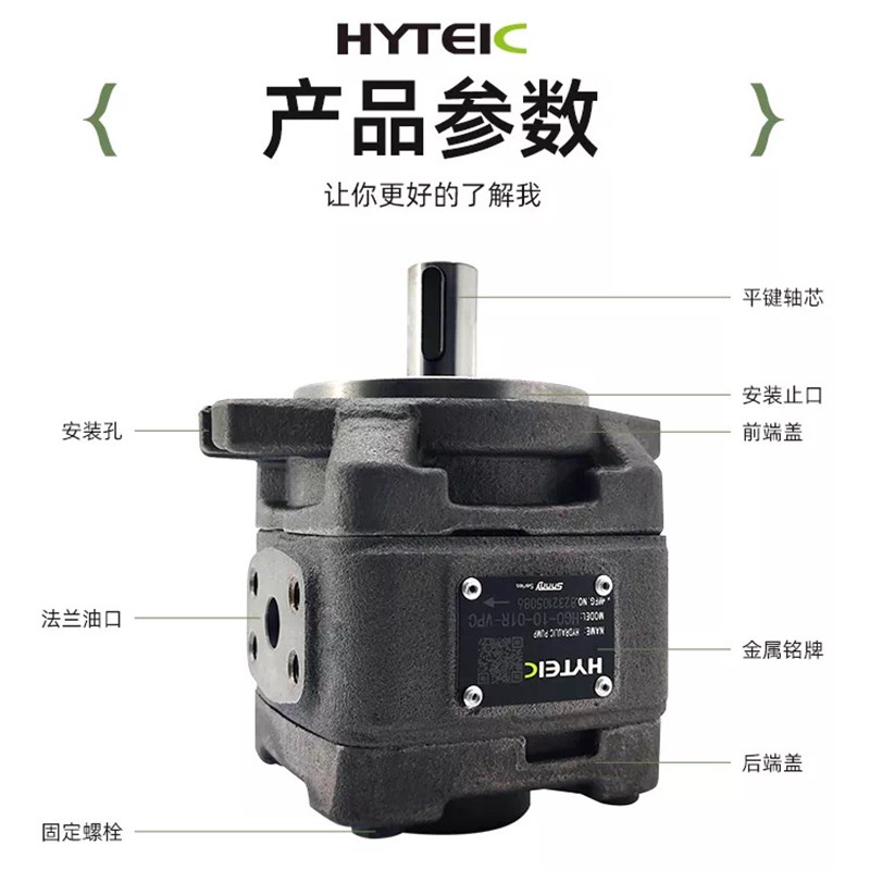 海特克内啮合齿轮泵油泵HG0-08/10/20/16HG1-25/40/50/63-01R-VPC