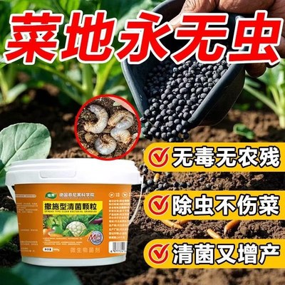撒施型清病菌颗粒除害虫防病害抗土传肥瓜果蔬菜农田通用颗粒