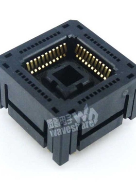 PLCC44 引脚间距1.27mm 编程座 测试座 老化座IC芯片进行烧写测试