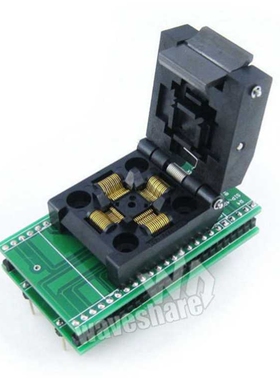 QFP48转DIP48 编程/测试/适配座 IC51-0484-806带板引脚间距0.5mm