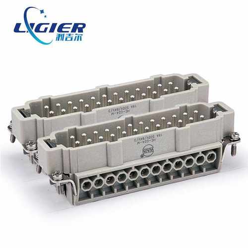 唯恩WAIN HE-024-M(25-48)重载连接器 24芯16A 500V矩形连接器