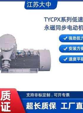 江苏大中电机马达TYCPX低速直驱永磁同步电动机160kW/1600kW3000V
