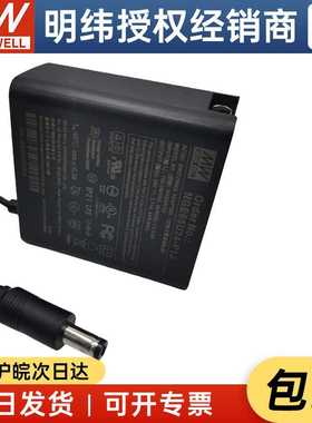 明纬NGE65U24-P1J 24V 2.71A高可靠壁挂式可换插头绿能适配器