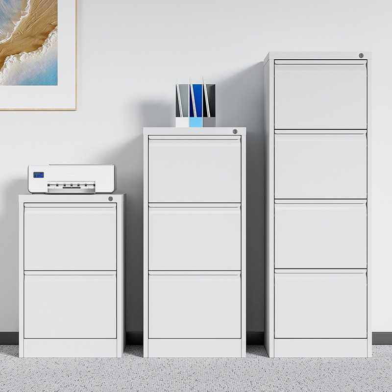 卡箱文件柜二三四抽a4fc资料档案柜抽屉式带锁收纳柜移动文件柜