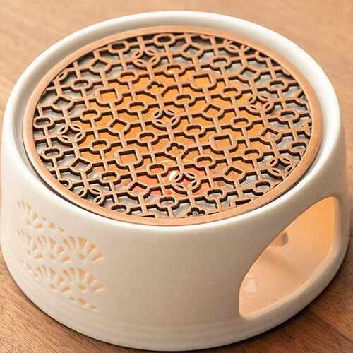 轻奢暖温茶炉花茶壶蜡烛煮茶炉陶瓷底座加热炉保温明火煮茶器
