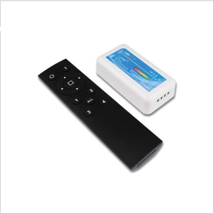 经典黑-单色-LED控制器-dimmer 无线射频分组单色调光器灯带模组