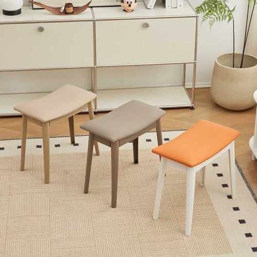 轻奢面化妆凳梳妆凳简约小矮凳换鞋凳子女生卧室梳妆台椅子方新品