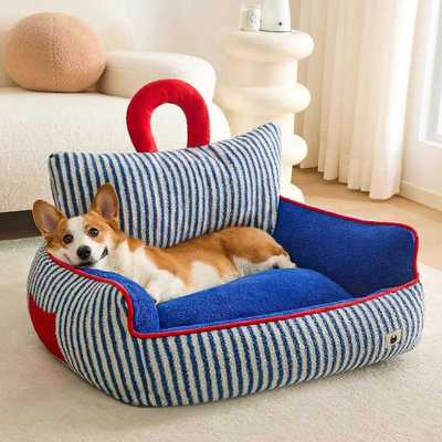 狗窝夏天四季通用全可拆洗沙发泰迪狗床宠物睡觉的窝中小型犬猫咪