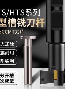 ATS/HTS数控T型槽铣刀杆铣刀CNC加工中心开槽刀直柄刀杆25 32 40