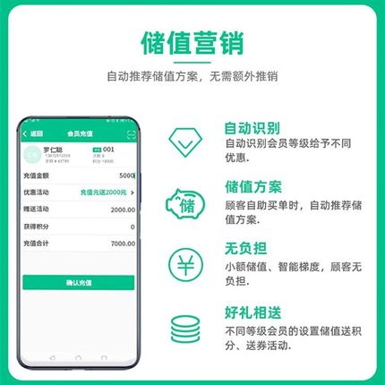 纳客会员管理系统美发理发美容院养生馆儿童乐园游乐场服装洗车店