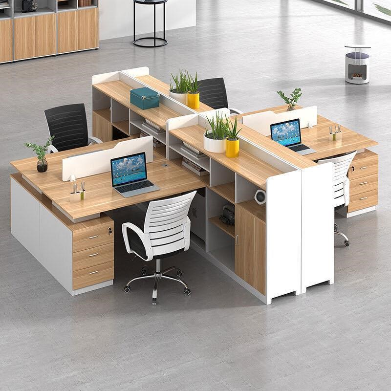 办公桌职员财室隔断工4人6人位电脑办桌公桌椅组07合务财位务桌