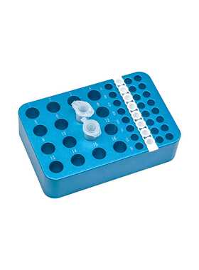 48孔铝合金离心管架PCR管架低温冰盒适配1.5ml离心管 0.2ml pcr管