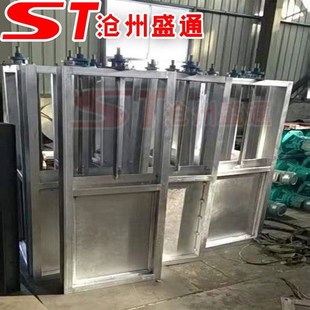 304不锈钢闸板阀 手动污水插板阀 水泥管连接手动螺旋平板闸阀