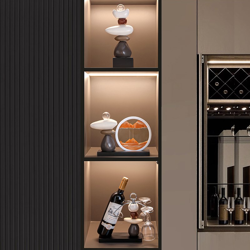 时来运转流沙画摆件客厅电视柜酒柜家居玄关装饰品办公室礼物图片