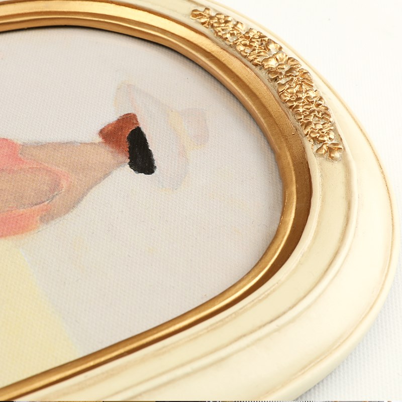 米尔顿艾弗里欧式小清新粉色花卉人物装饰画现代挂画卧室餐厅壁画图片