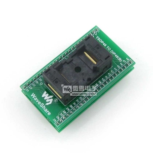 引脚间距0.5mm 测试座 OTS TSOP48转DIP48 0.5 014 编程座