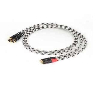 RCA公转XLR母 四芯镀银 莲花信号转卡侬音频平衡线 X407 Preffair