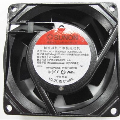 SF23080A 2083HBL.GN HBT SUNON风机 8038 220V 8CM轴流散热风扇