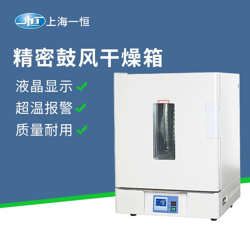 上海一恒精密控温鼓风干燥箱实验室用工业小型电热恒温烘箱烘干机