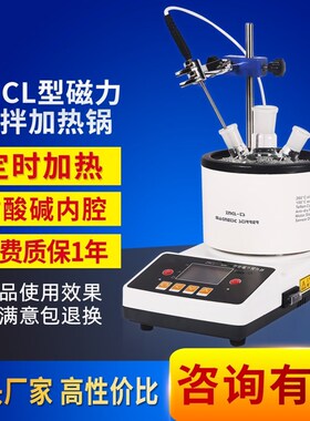 ZNCL-GS 智能双数显磁力搅拌加热锅/实验室特氟龙水油浴锅加热锅