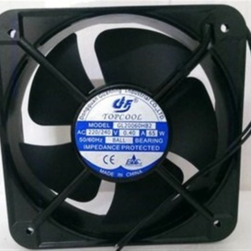 原装 GL20060HB2 20厘米金属外壳散热风扇20060 220V 0.40A 65W