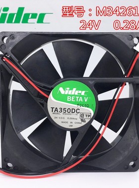 Nidec TA350DC 9225 24V0.28A M34261-16 9025 变频器9cm散热风扇