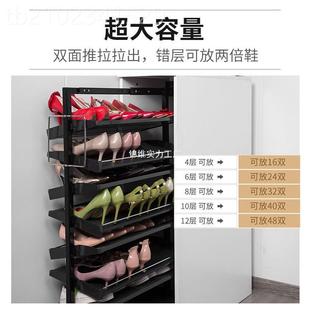 德国拉卡罗莎抽储物柜侧拉式鞋式IAN柜旋3转鞋架60度鞋柜