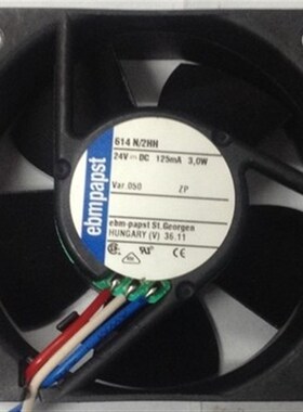原装德国ebmPAPST TYP614N/2HH 6025/6CM 24V 3.0W 变频器风扇