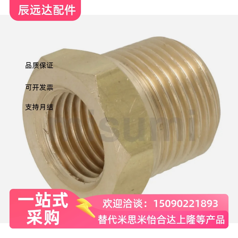 替代米思米SJSPB12/13/23/24/34/36/46黄铜 异径接头SJSPB13 /