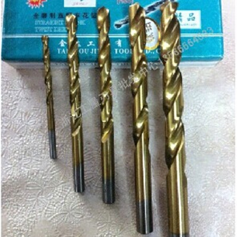 正品金达镀钛直柄麻花钻头/镀钛直钻钻头0.5-16多有现货