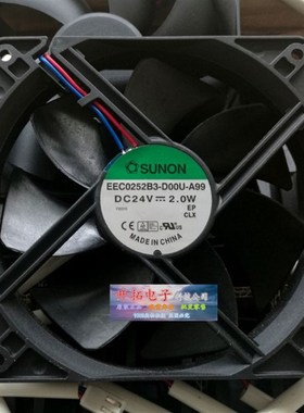 EEC0252B3-D00U-A99全新建准12025 DC24V 滚珠超静音散热风扇风机