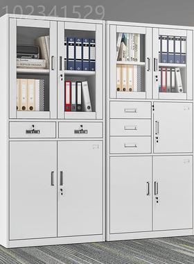 新款铁皮文件柜料柜资案柜多层财务凭证档柜物NGD书柜储柜