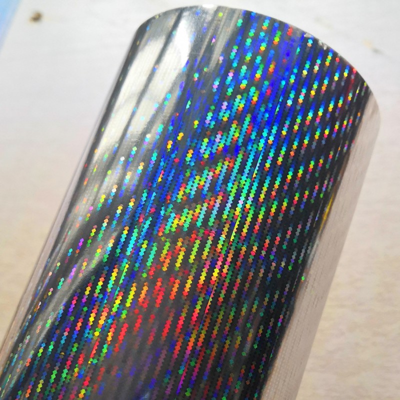 镭射烫金纸电化铝过塑型烫纸烫塑 C银流星雨16cm x 120m