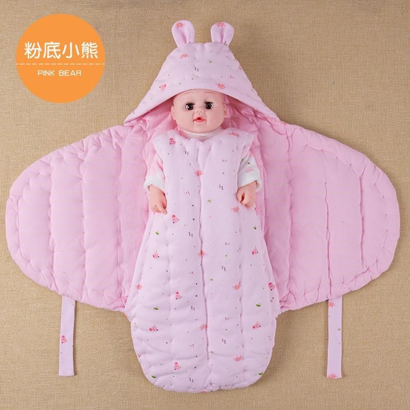 纯手工新生婴儿秋冬款纯棉抱被宝宝襁褓蝴蝶包被防惊跳睡袋,婴童用品,婴童抱被/抱毯,淘宝优惠券,粉丝福利购,淘宝优惠卷
