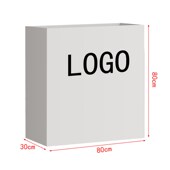 铁艺户外花箱太阳能灯光餐厅围栏镂空隔断售楼部广场不锈钢花槽