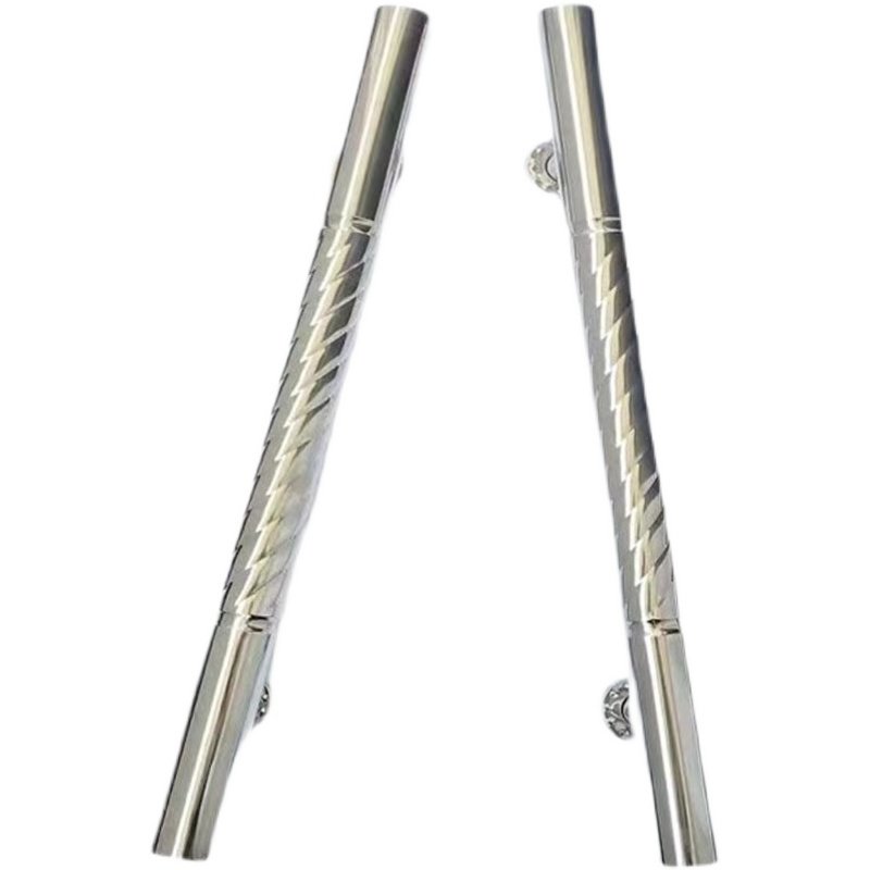 农村大门拉手双开门不锈钢大拉把手加厚老式外门木门单面螺纹手柄