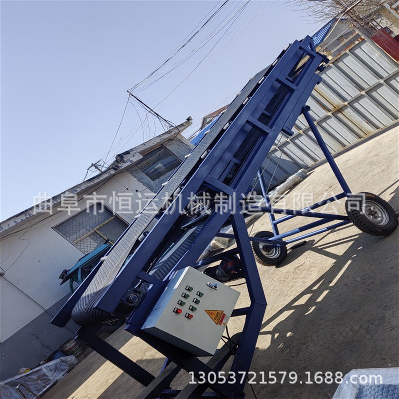 耐磨防滑皮带输j送机 电动皮带机 自动升降带式运输机