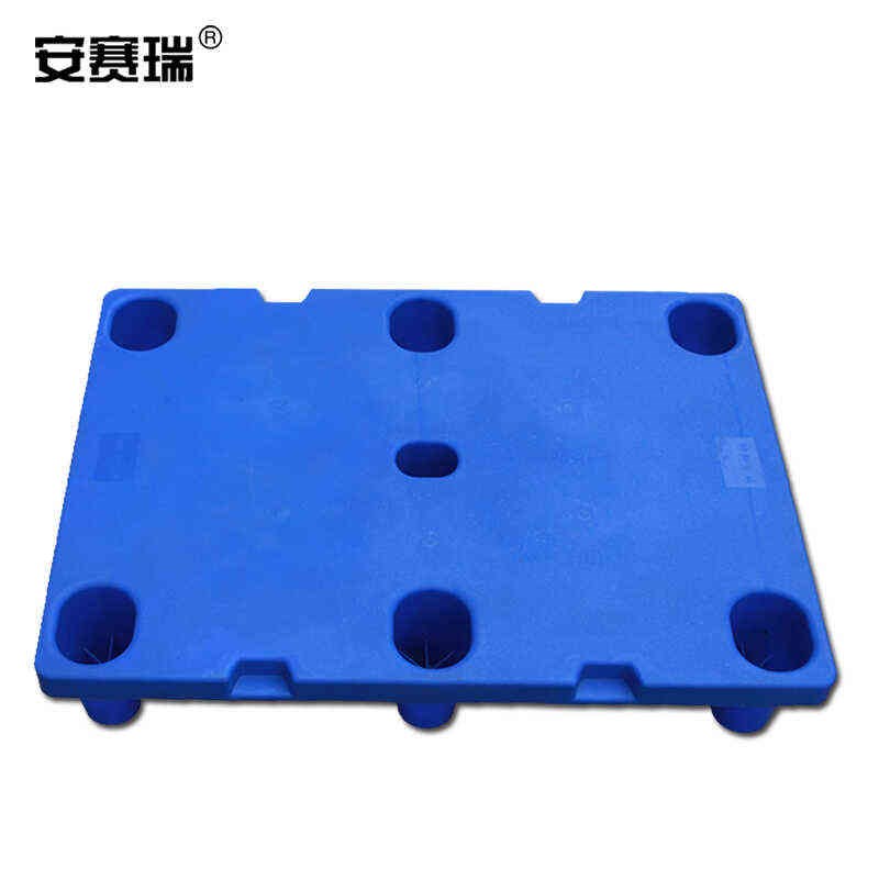 安赛瑞六脚平板托盘塑料防潮垫板卡板B叉车栈板承重约500kg10060