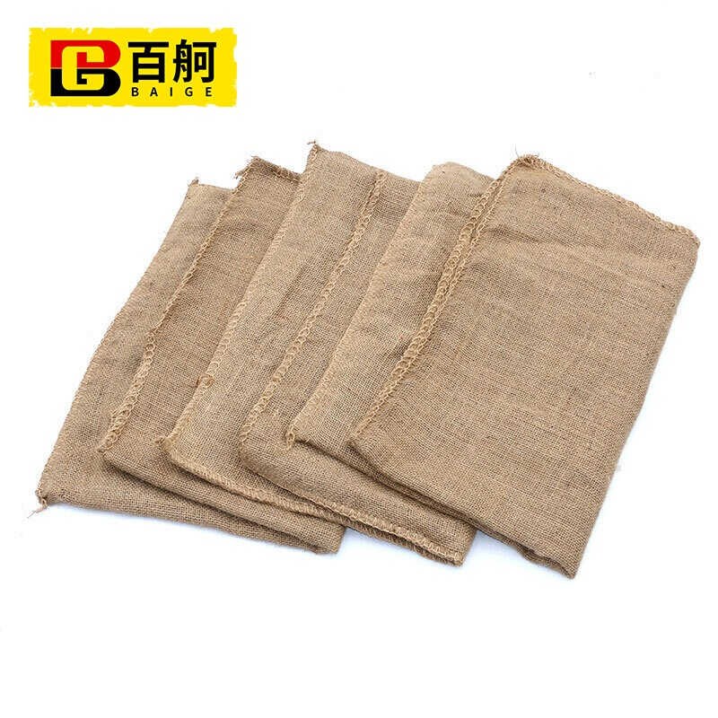 百舸编制麻袋建h筑工地麻袋防汛麻包袋粮工程铺路麻袋麻布袋50*74