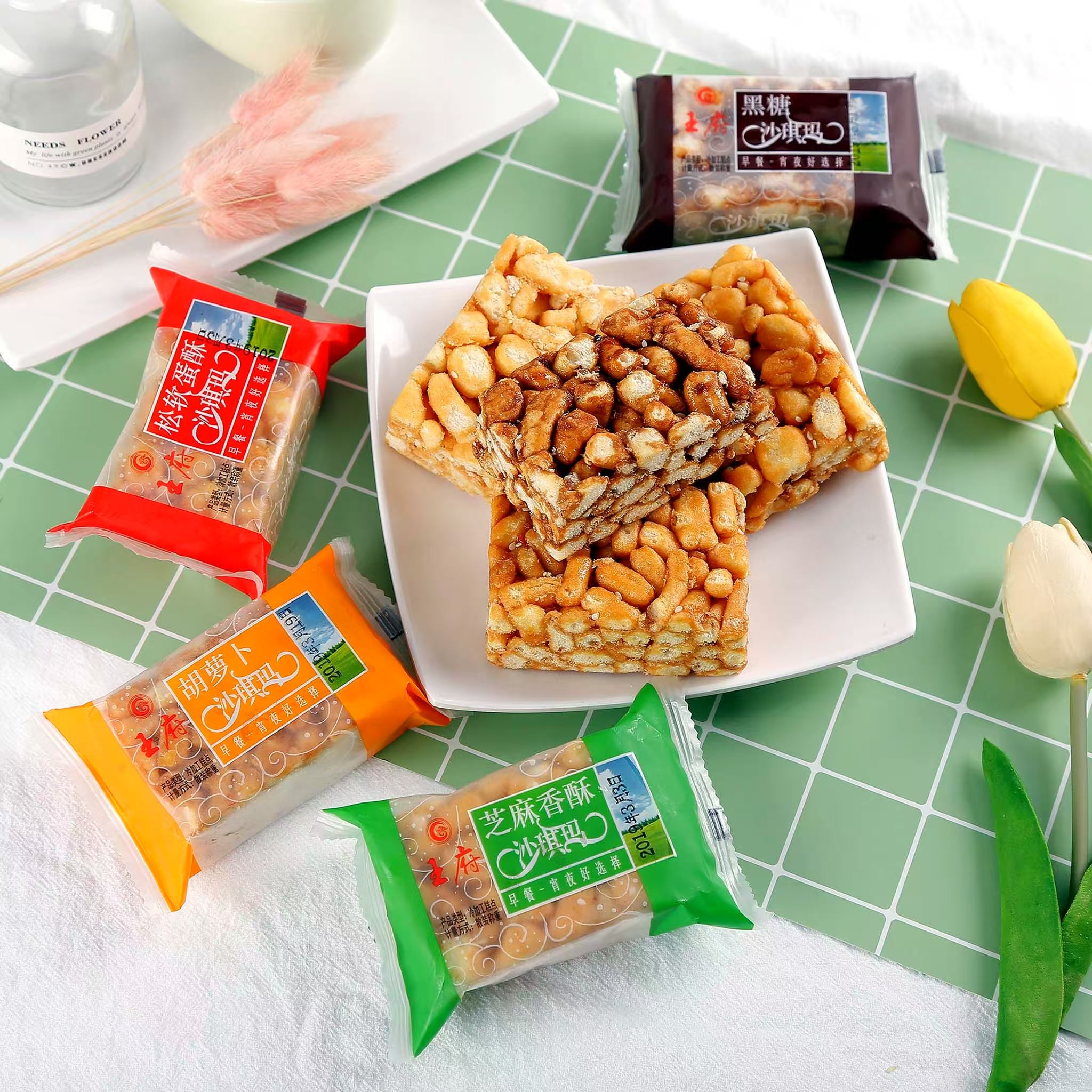 金府王萨其马沙琪玛黑糖芝麻香酥蜜枣蛋酥沙琪玛早餐传统糕点食品,零食/坚果/特产,沙琪玛,淘宝优惠券,粉丝福利购,淘宝优惠卷