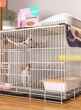 双层猫笼子家用室内猫别墅超大自由空间带厕所猫咪专用猫窝小猫屋