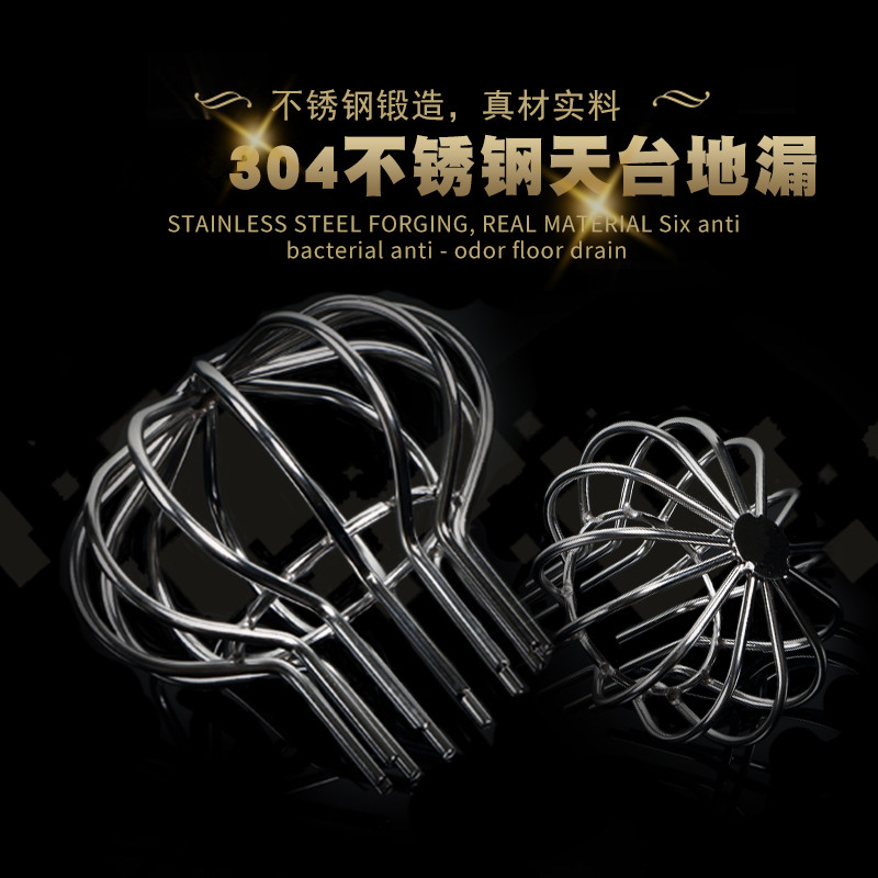 304不锈钢天台地漏盖阳台防堵雨水斗天沟排水管过滤网罩PVC110管