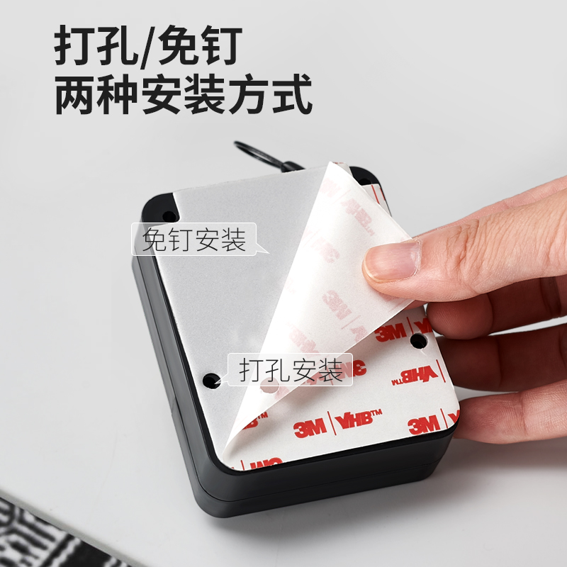 佳度免打孔闭门器缓冲自动关门装置家用房门推拉门移门神器闭合器